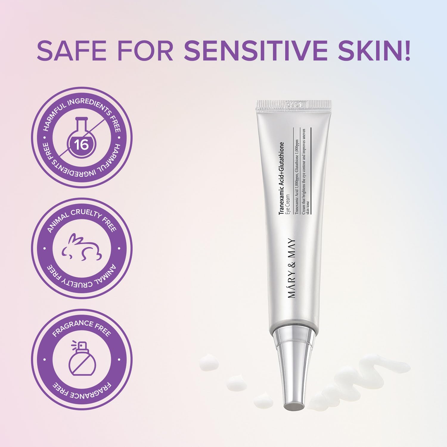 Mary&May Tranexamic Acid+Glutathione Eye Cream (Mini) - Image 7
