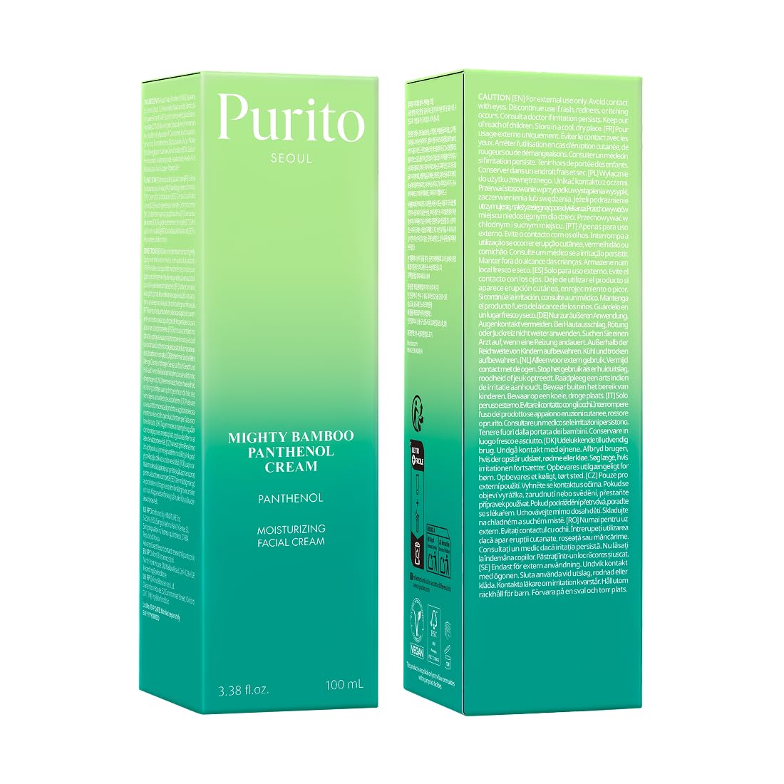 PURITO Mighty Bamboo Panthenol Cream 100ml - Image 9