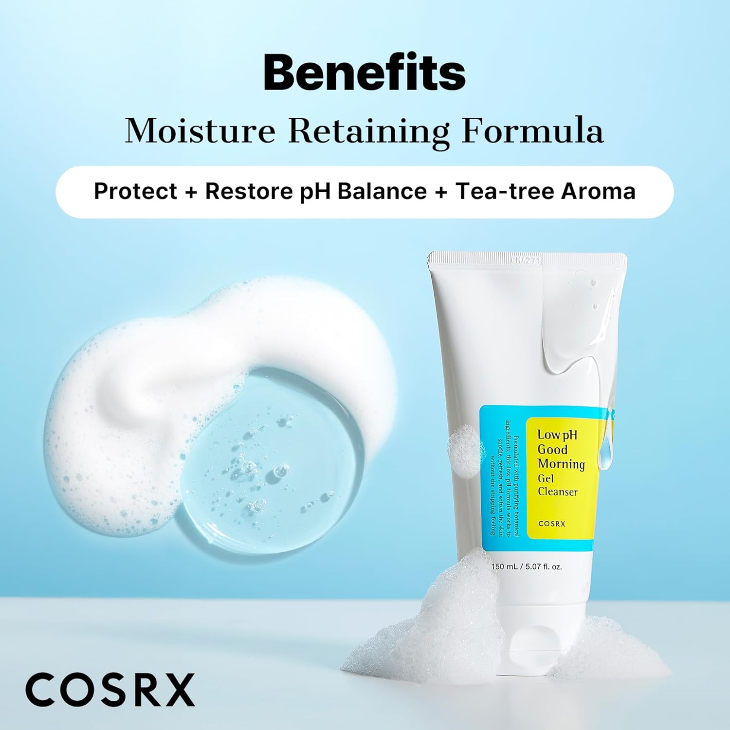 COSRX Low pH Good Morning Gel Face Cleanser 150ml - Image 3