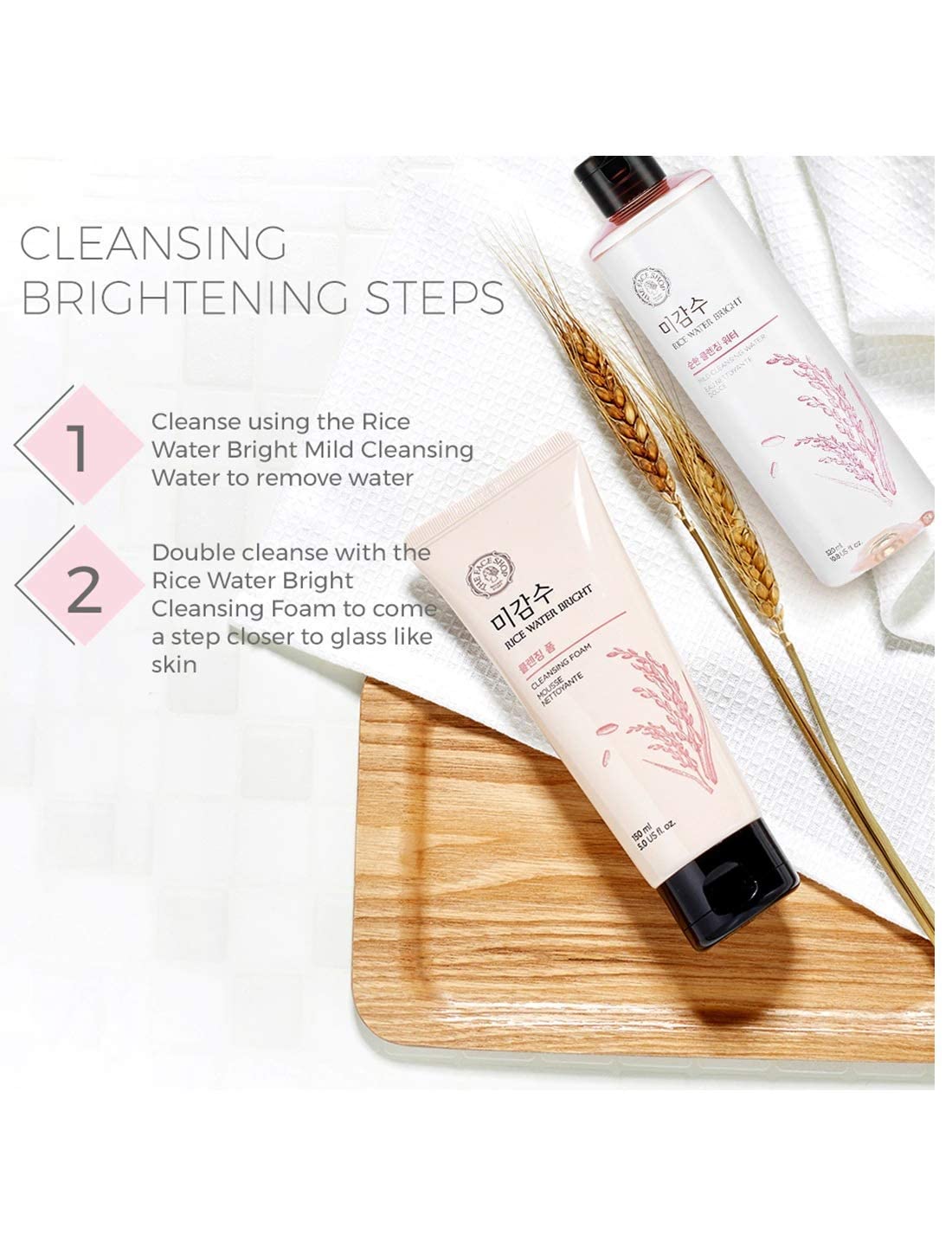 The Face Shop Rice Water Bright Foaming Cleanser 150ml - Image 5