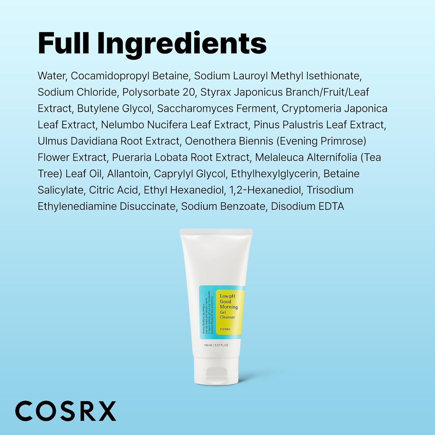 COSRX Low pH Good Morning Gel Face Cleanser 150ml - Image 8