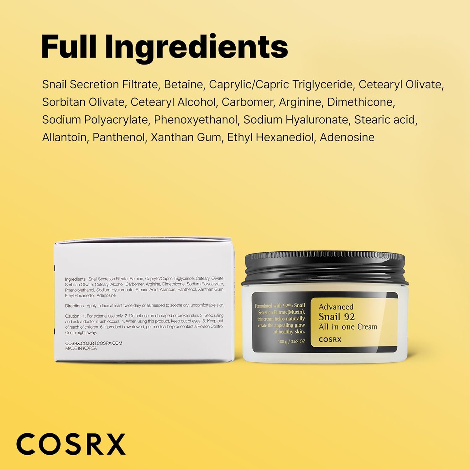 Cosrx Advanced Snail 92 All In One Cream 50gm - Image 9