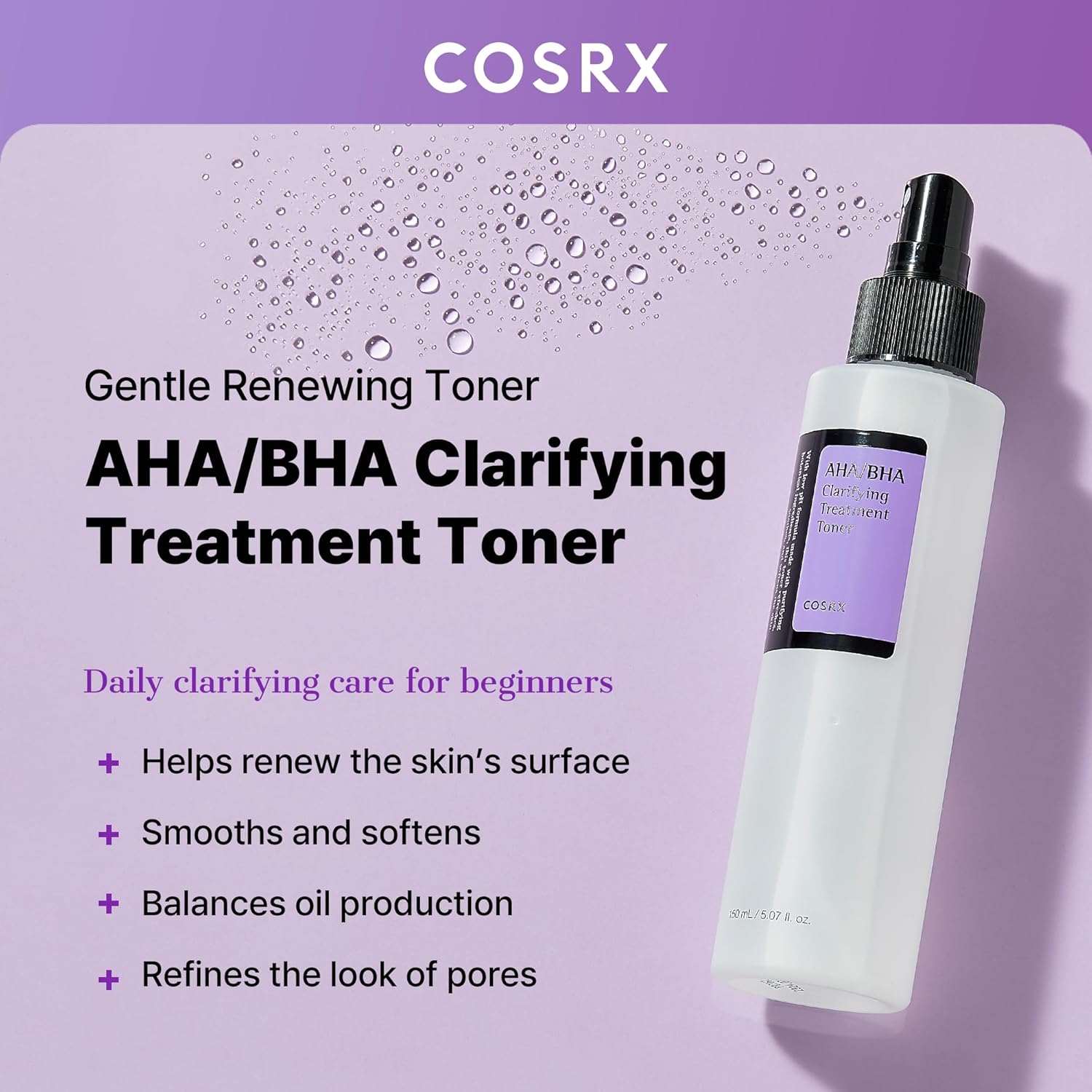 COSRX AHA/BHA Clarifying Treatment Toner 150ml - Image 19