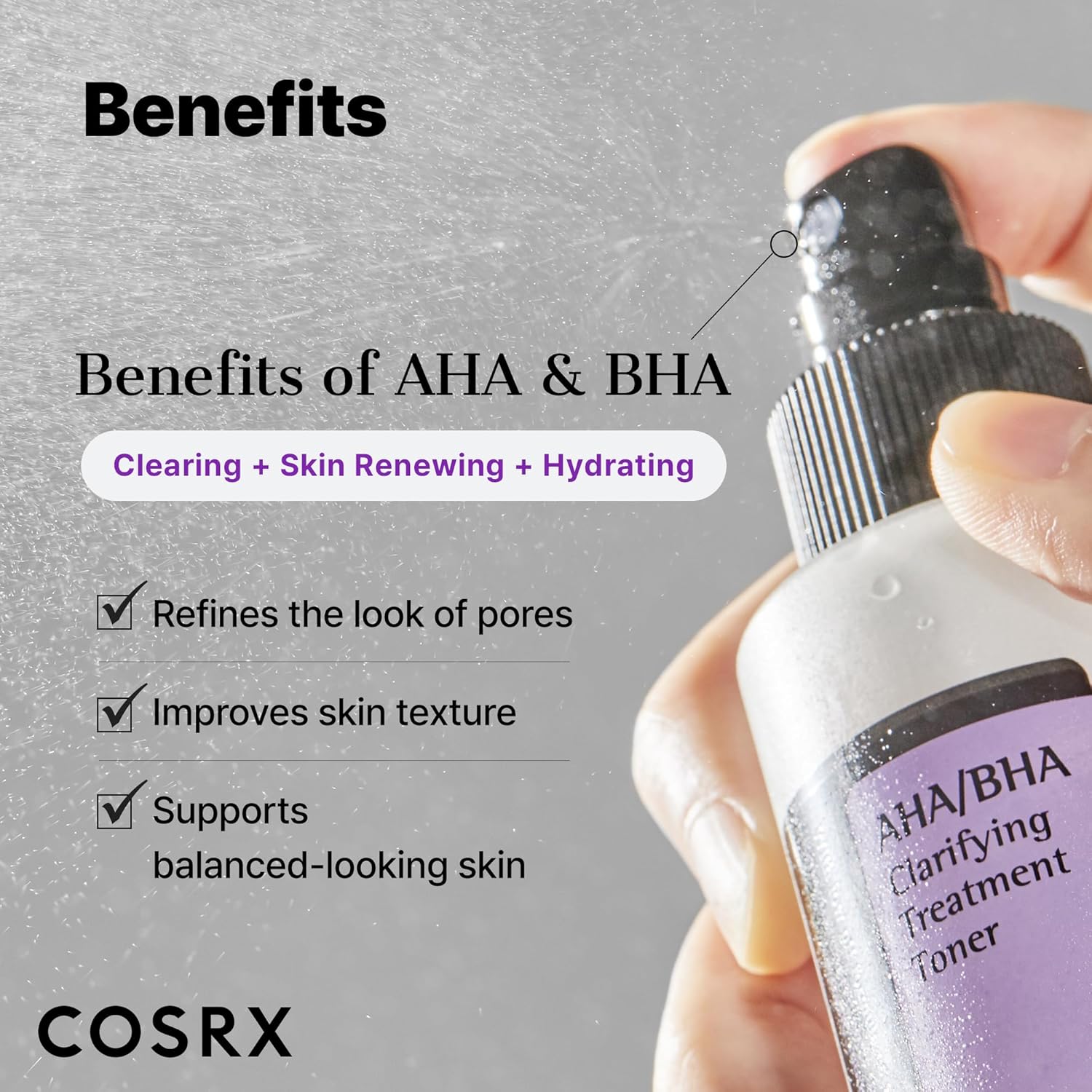 COSRX AHA/BHA Clarifying Treatment Toner 150ml - Image 6