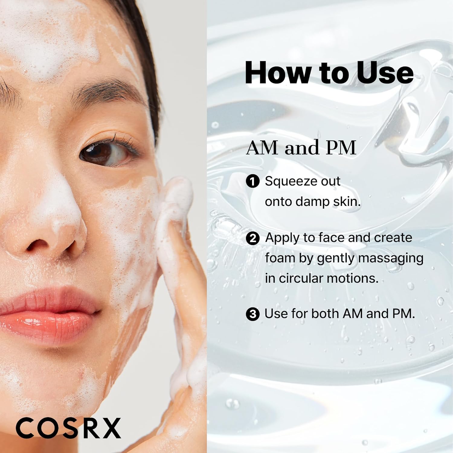 COSRX Low pH Good Morning Gel Face Cleanser 150ml - Image 7