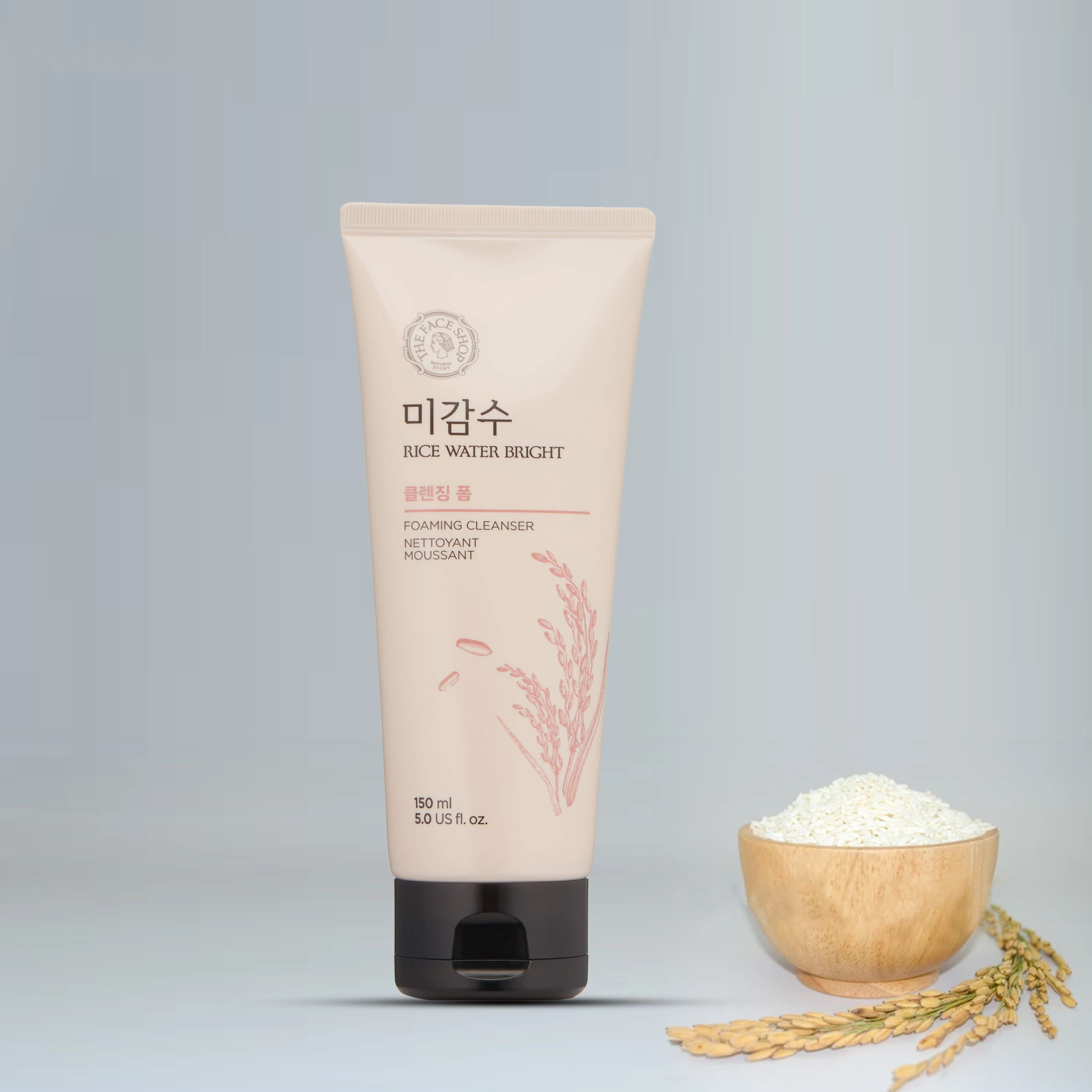 The Face Shop Rice Water Bright Foaming Cleanser 150ml - Image 2