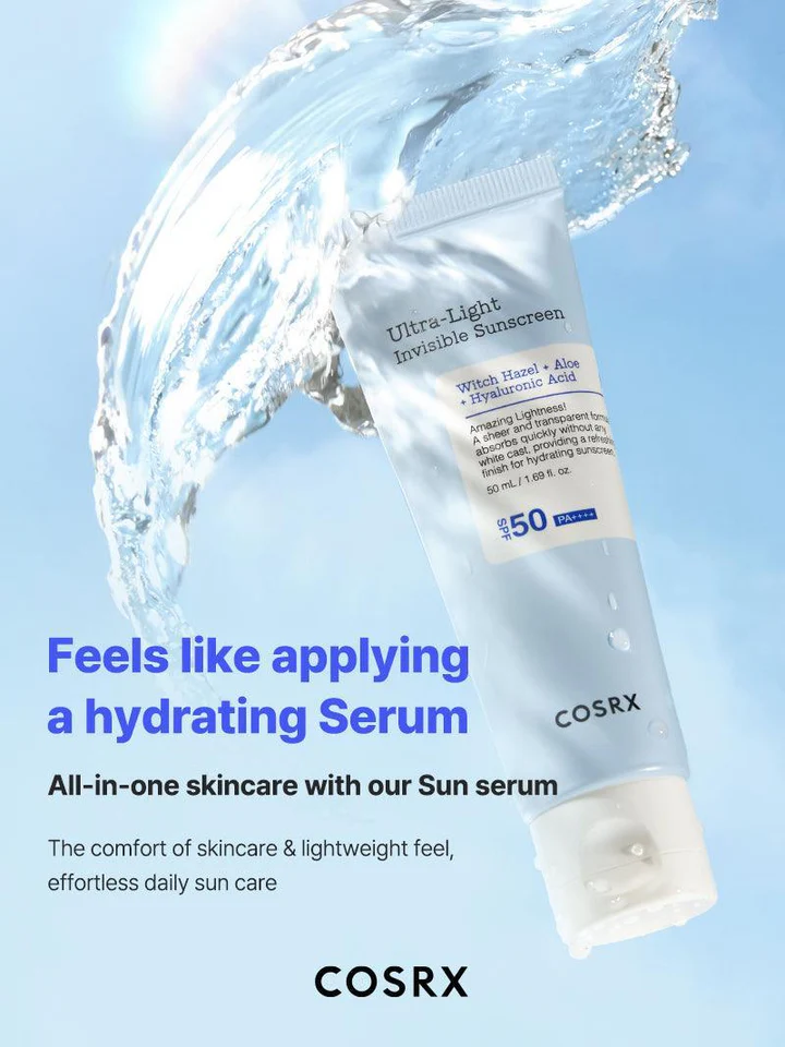 Cosrx Ultra-Light Invisible Sunscreen SPF50 PA++++ (50ml) - Image 11